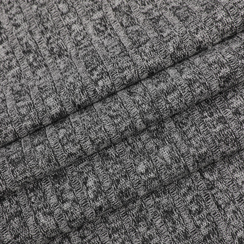 30s R + 100D/36F Noir DTY + 30D Tricot côtelé en élasthanne rayé