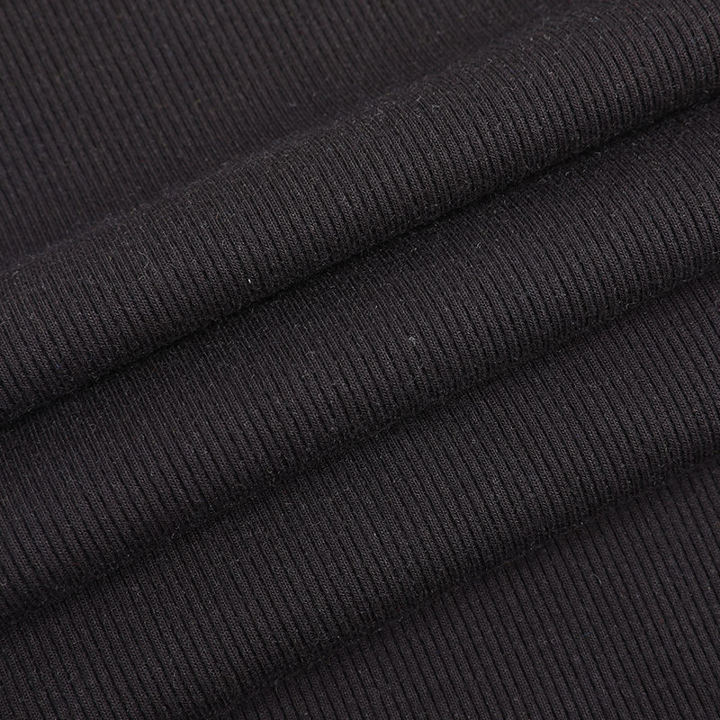 Tricot côtelé en élasthanne 2x2 entièrement plaqué 21s T/R + 30D