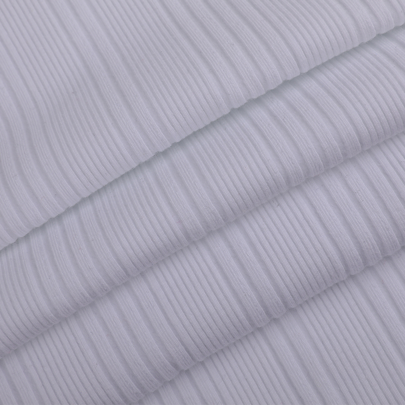 Tricot côtelé en élasthanne à aiguille irrégulière entièrement plaqué 32s JC + 40D